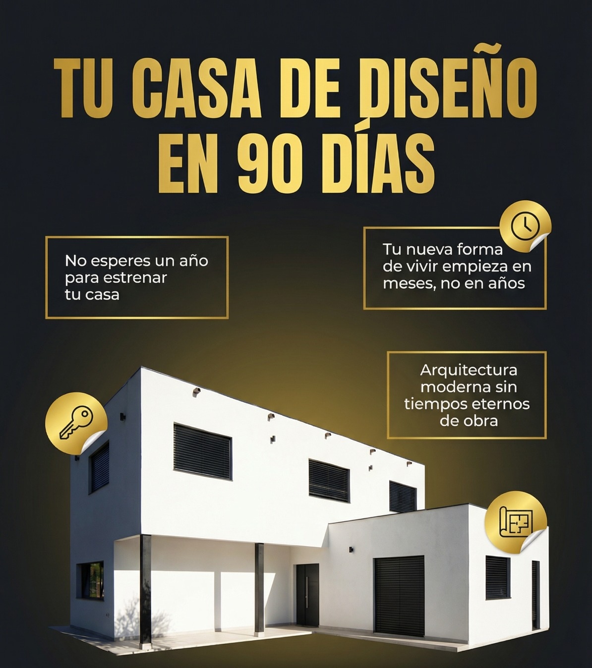 Moderne modulaire woning als hoofdbeeld
